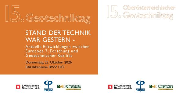 15 OÖ Geotechnichniktag